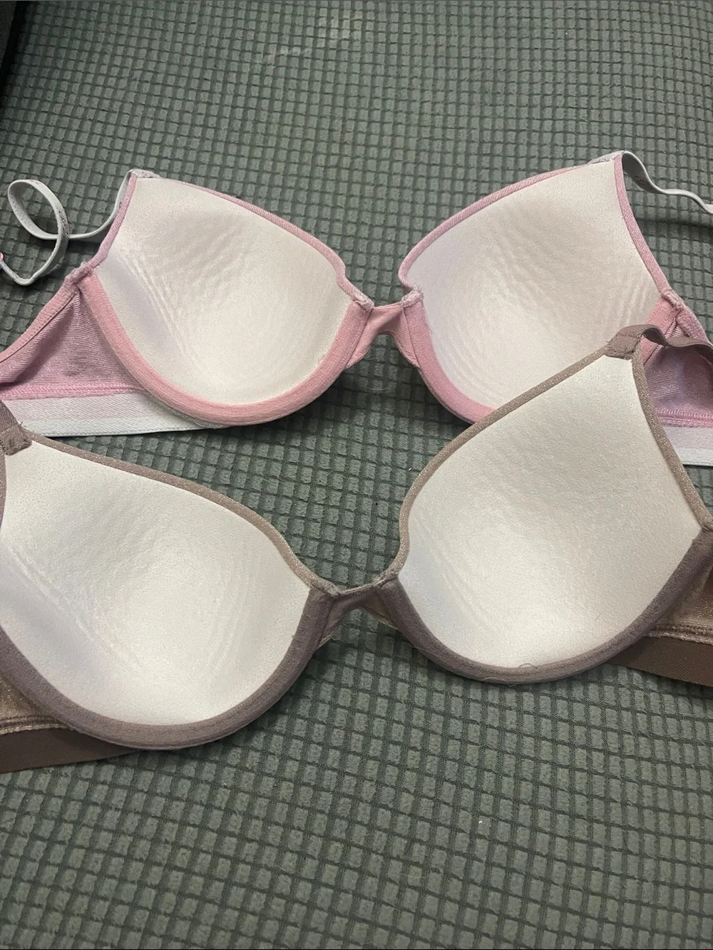 Pink by Victoria Secret Pink & taupe Lightly Padded Bras  32B
